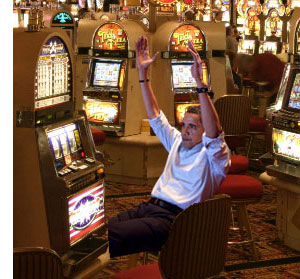 Obama in Las Vegas casino