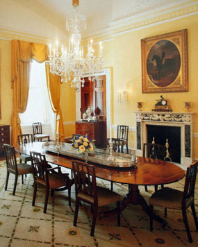 Dining Room on In The Intimate Setting Of The White House Family Dining Room