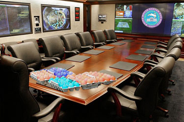 White House Situation Room during Easter Egg Roll
