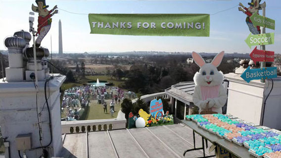 White House roof - Easter Egg Roll 2012
