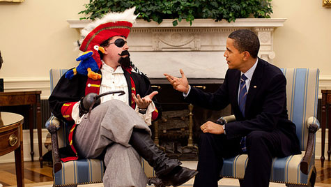 Obama with pirate 