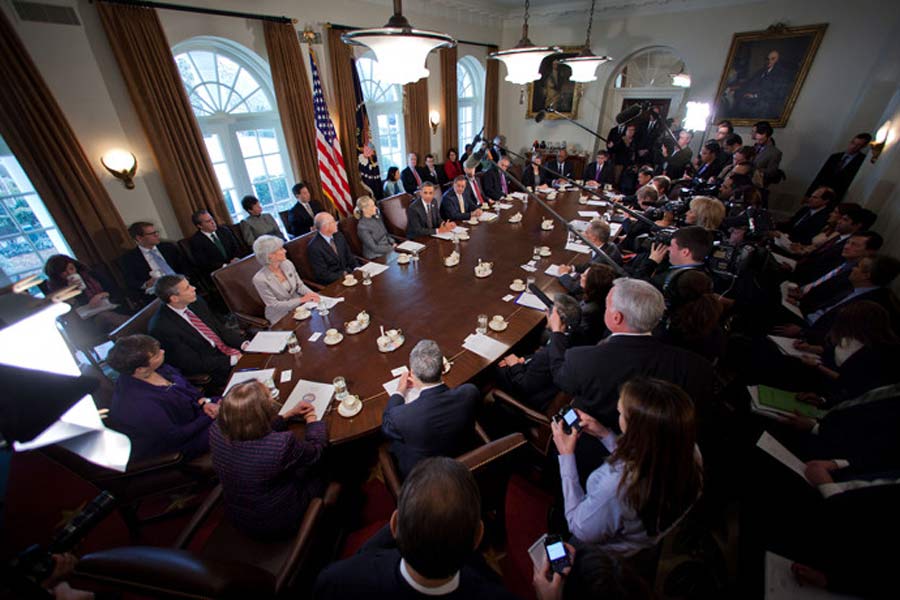 White House West Wing tour - Cabinet Room