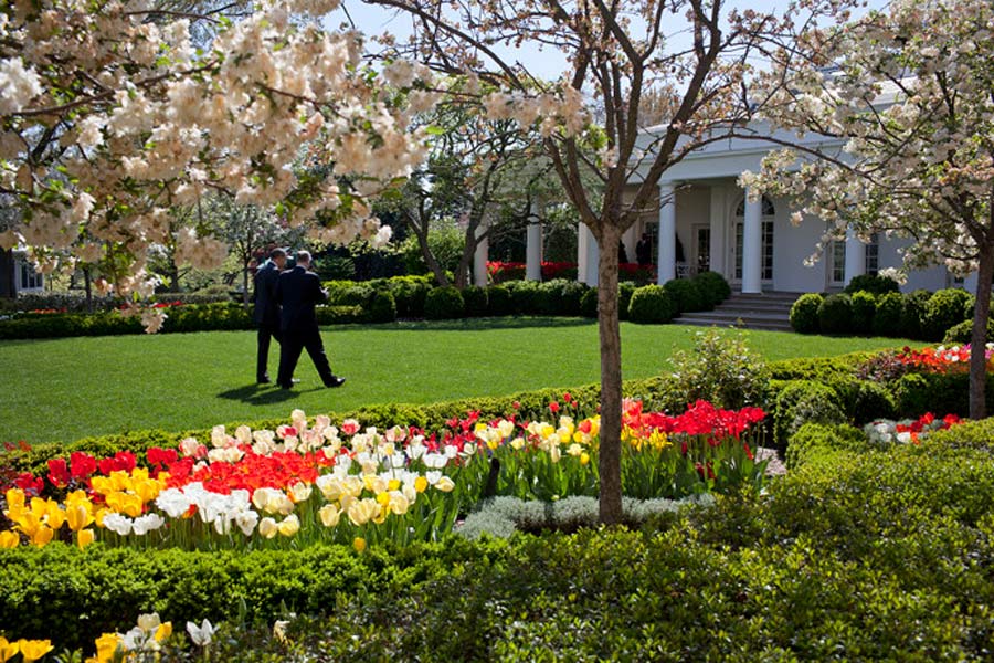 White House West Wing tour - Rose Garden
