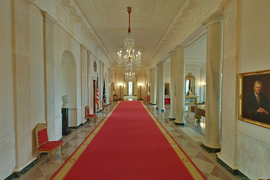 White House tour - Cross Hall