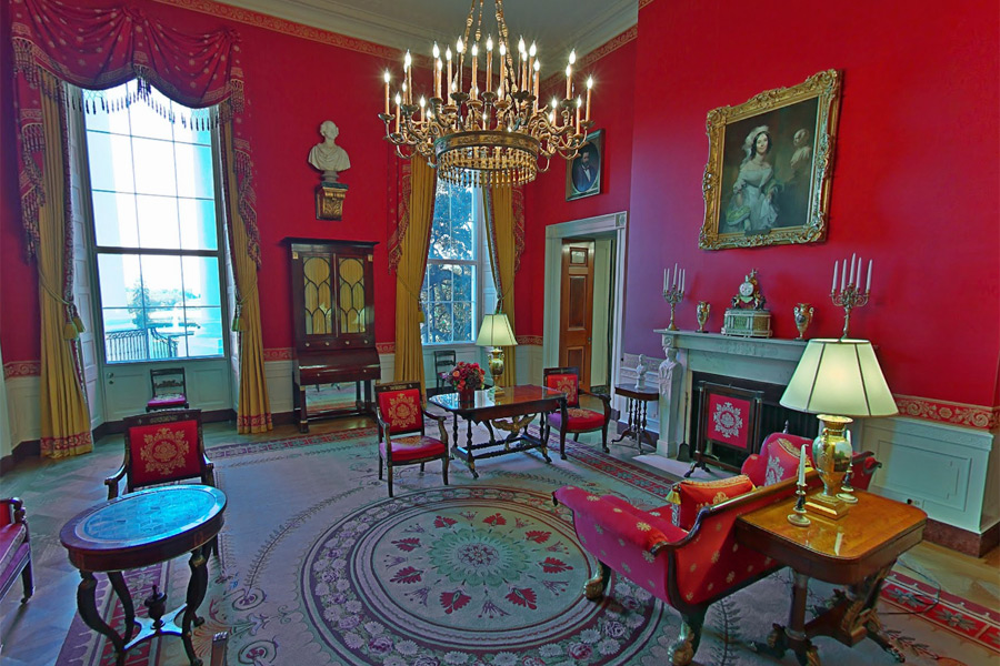 White House tour - Red Room
