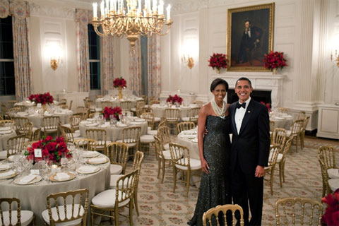 White House tour - State Dining Room