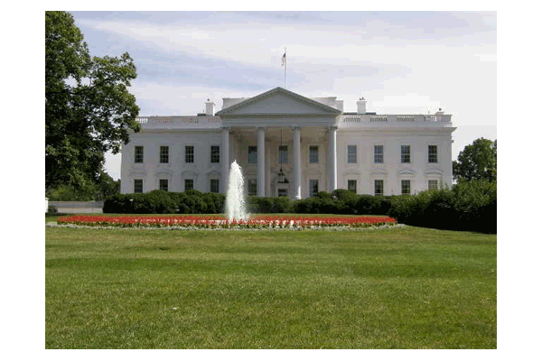 View from White House Lawn webcam