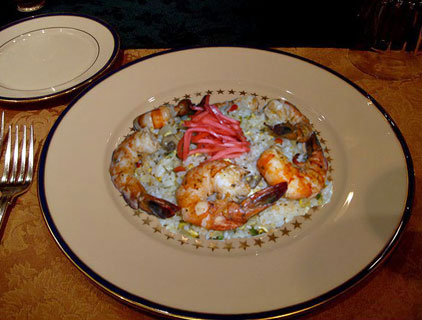 White House Mess lunch shrimp