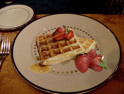 White House Mess breakfast waffles