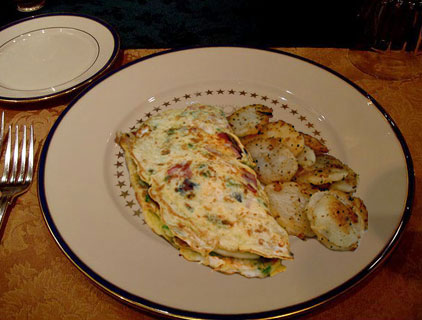 White House Mess breakfast omelette