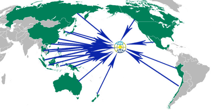 Map of APEC countries - APEC member list