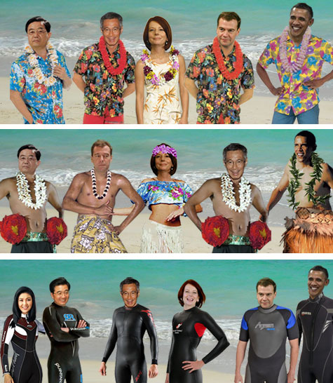 APEC Hawaii 2011 leaders costumes
