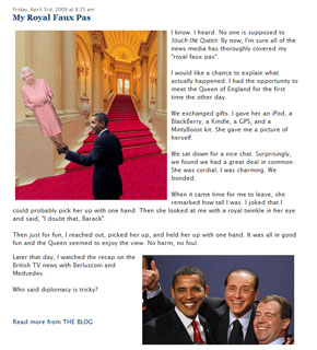 Click to read - My Royal Faux Pas