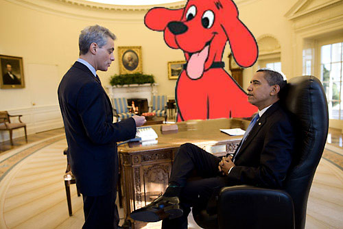 Obama dog in the Oval Office