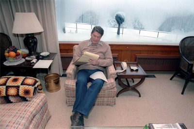 Ronald Reagan at Camp David