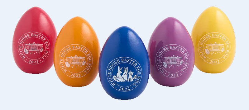 Official wooden White House Easter Eggs for 2022