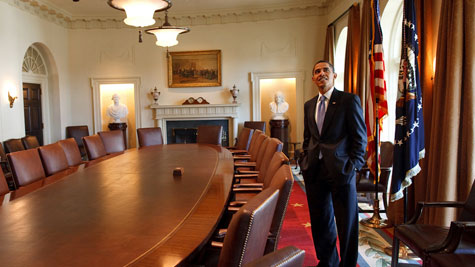 Obama in the Cabinet Room
