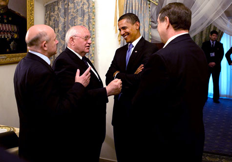 Obama thinks Gorbachev looks like Dick Cheney