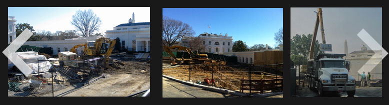 White House bunker construction photogallery