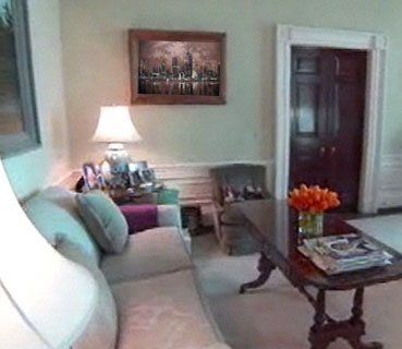 White House residence - living room - parody