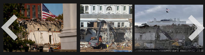 East Wing demolition photogallery