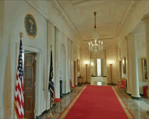 White House Cross Hall webcam